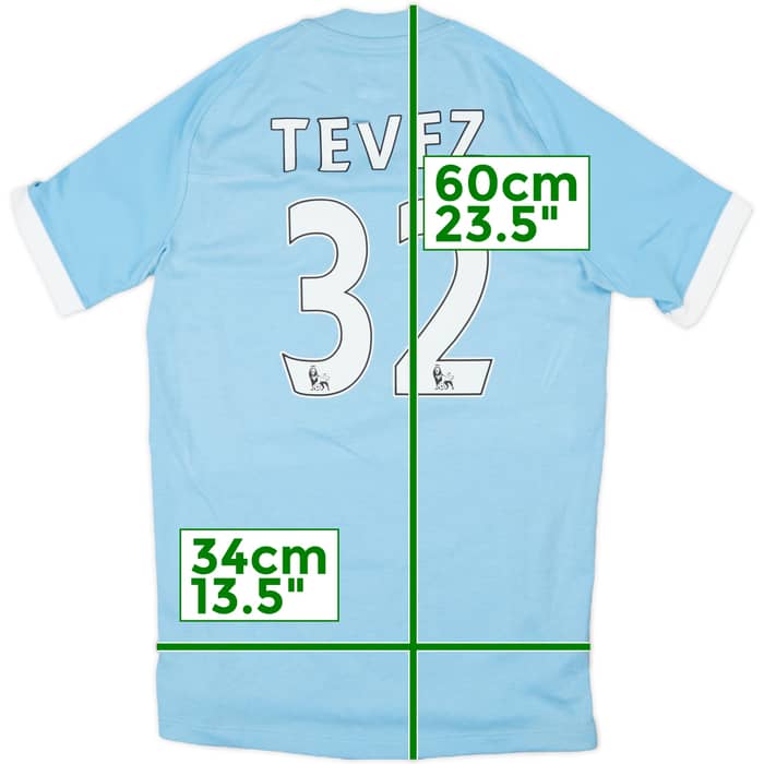 2010-11 Manchester City Home Shirt Tevez #32 (M.Boys)
