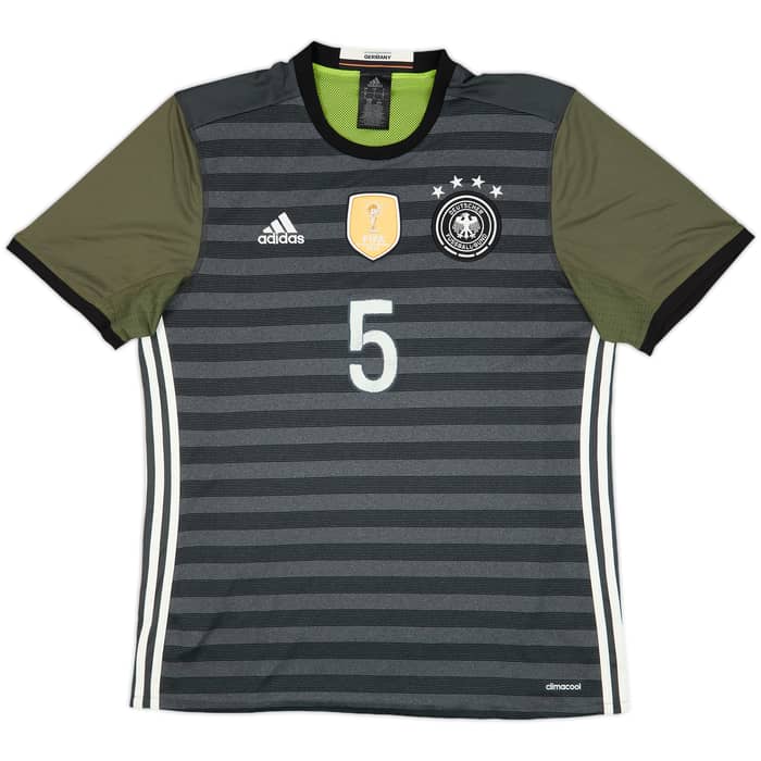 2015-17 Germany Away Shirt Hummels #5 - 10/10 - (L)