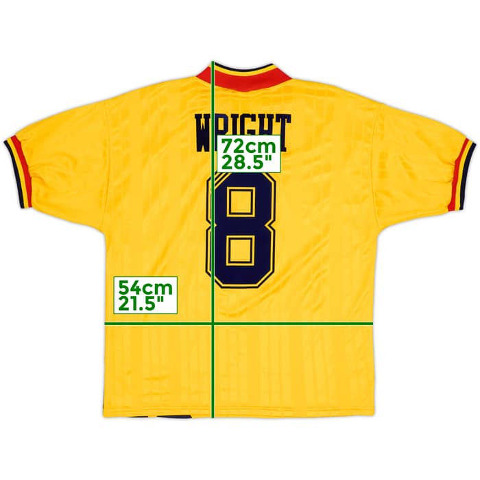 1993-94 Arsenal Away Shirt Wright #8 - 6/10 - (L)