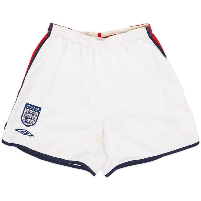 2001-03 England Home Shirt & Shorts - 6/10 - (L.Boys)