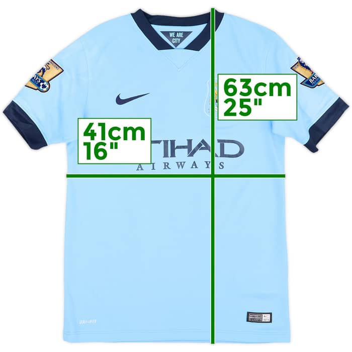 2014-15 Manchester City Home Shirt Zabaleta #5 - 6/10 - (M.Boys)
