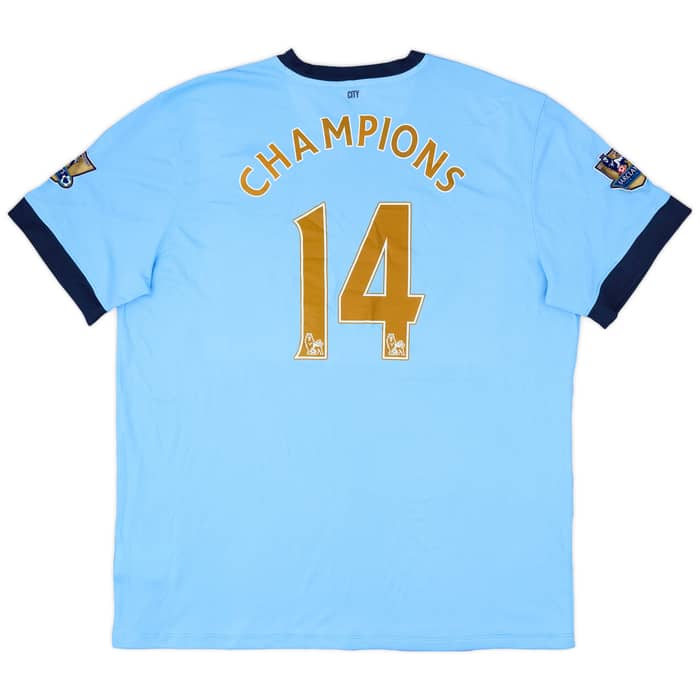 2014-15 Manchester City Home Shirt Champions #14 - 8/10 - (3XL)