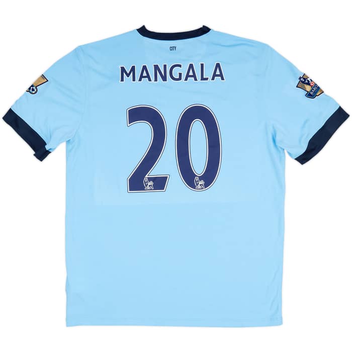 2014-15 Manchester City Home Shirt Mangala #20 - 8/10 - (XL)