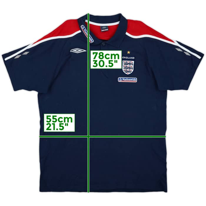2005-06 England Umbro Polo Shirt - 8/10 - (XL)
