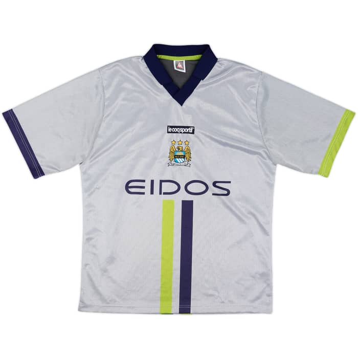 2000-02 Manchester City Away Shirt Weah #22 - 9/10 - (M)