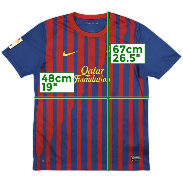2011-12 Barcelona Home Shirt - 7/10 - (XL.Boys)