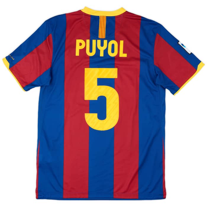 2010-11 Barcelona Home Shirt Puyol #5 - 8/10 - (M)