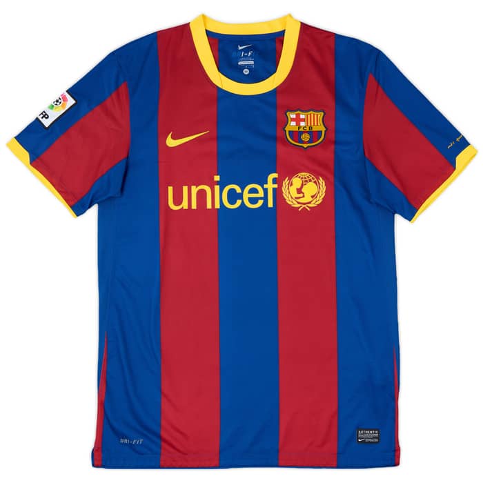 2010-11 Barcelona Home Shirt Puyol #5 - 8/10 - (M)