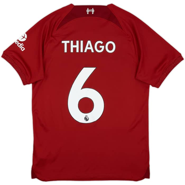 2022-23 Liverpool Home Shirt Thiago #6 - 7/10 - (S)
