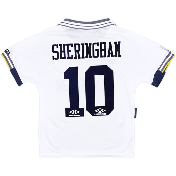 1994-95 Tottenham Home Shirt Sheringham #10 - 7/10 - (S)