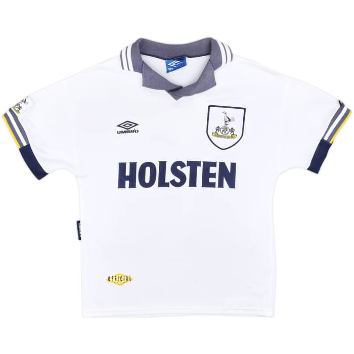 1994-95 Tottenham Home Shirt Sheringham #10 - 7/10 - (S)