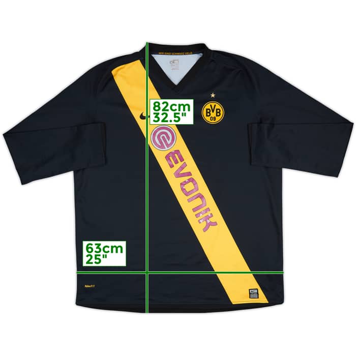 2008-09 Borussia Dortmund Away L/S Shirt - 6/10 - (XXL)