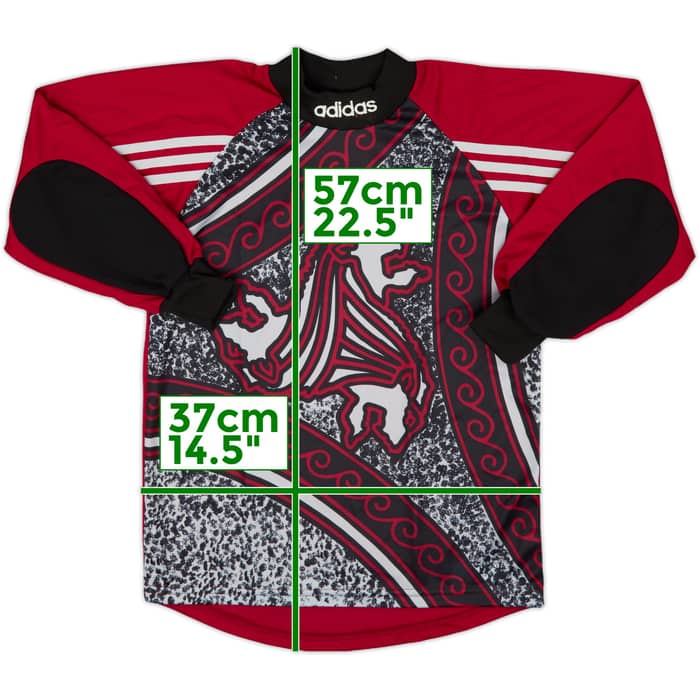 1990s adidas GK Template Shirt #1 - 8/10 - (L.Boys)