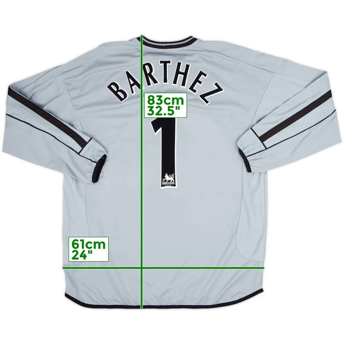 2001-02 Manchester United Centenary GK Shirt Barthez #1 - 8/10 - (XL)