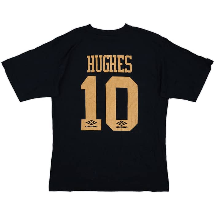 1993-94 Manchester United Umbro Graphic Tee Hughes #10 - 9/10 - (L)