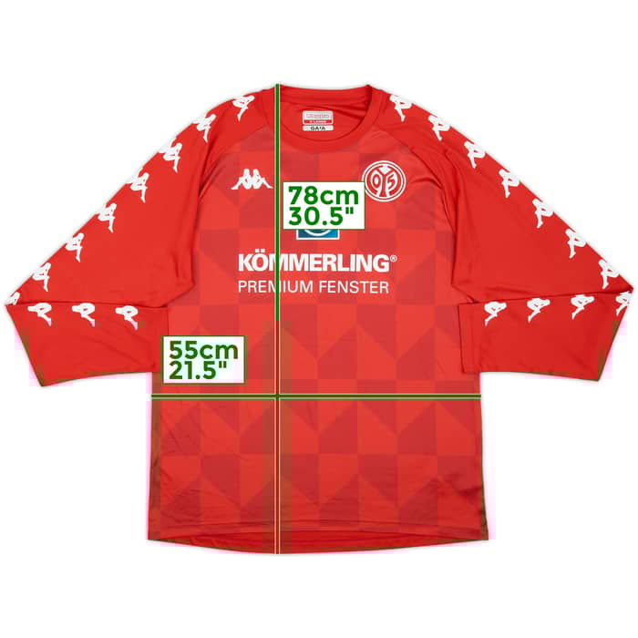 2020-21 FSV Mainz Kappa Training L/S Shirt - 8/10 - (XL)