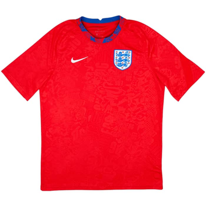 2020-22 England Nike Pre-Match Training Shirt - 9/10 - (L)