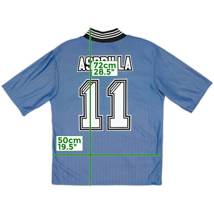 1996-97 Newcastle Away Shirt Asprilla #11 - 9/10 - (M)