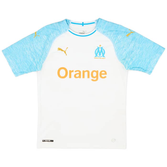 2018-19 Olympique Marseille Home Shirt L.Ocampos #5 - 5/10 - (S)