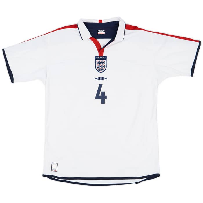 2003-05 England Home Shirt Gerrard #4