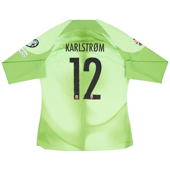 2022-23 Norway Match Issue European Championship GK Shirt Karlstrom #12