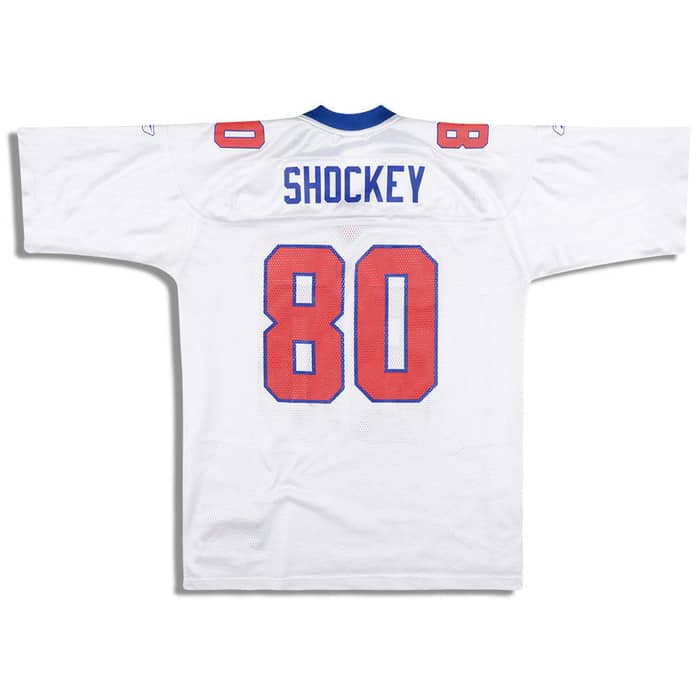 2002-04 New York Giants Shockey #80 Reebok On Field Jersey (Away) XXL