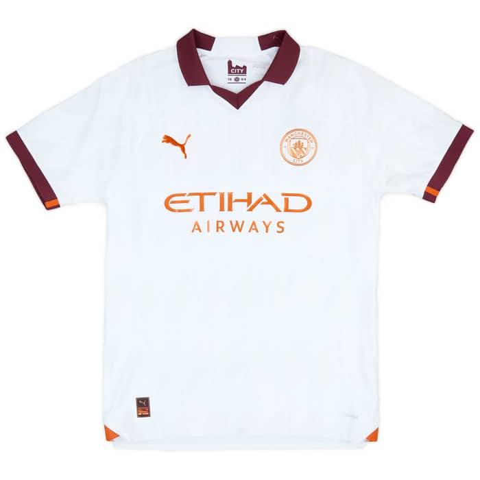2023-24 Manchester City Authentic Away Shirt - As New - (L)