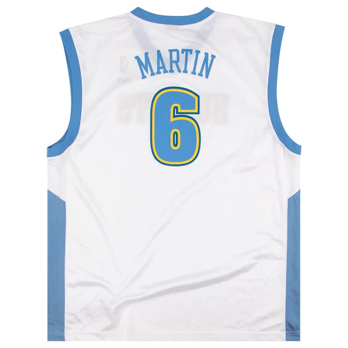 2004-06 Denver Nuggets Martin #6 Reebok Jersey (Home) L