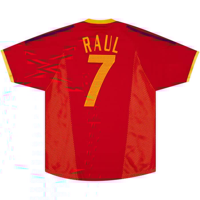 2002-04 Spain Home Shirt Raul #7