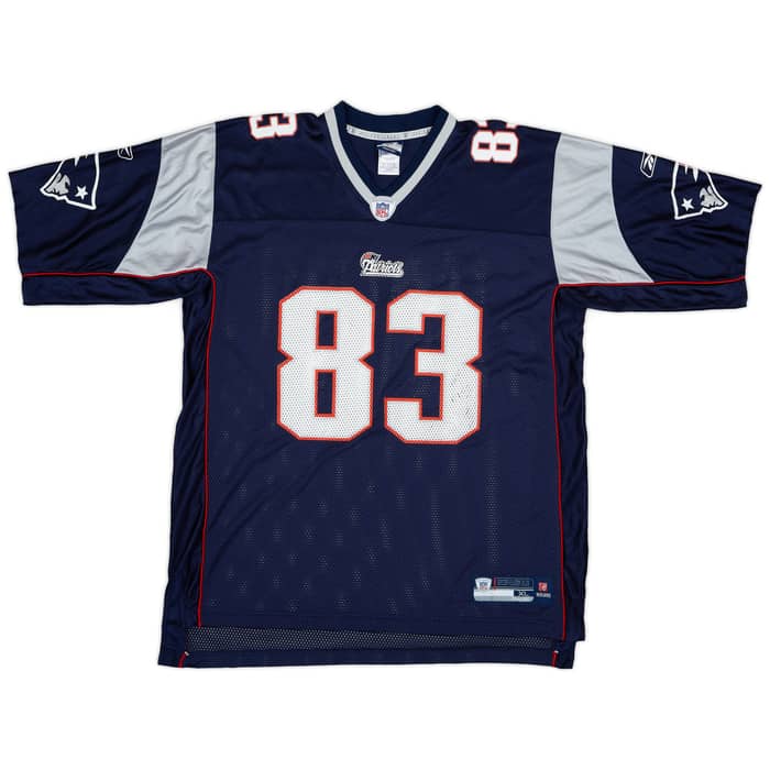 2007 New England Patriots Welker #83 Reebok On Field Home Jersey - 8/10 - (XL)