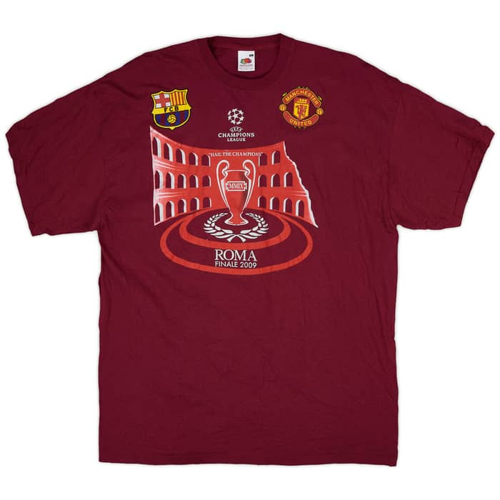 2009-10 Barcelona Graphic Tee - 8/10 - (XL)
