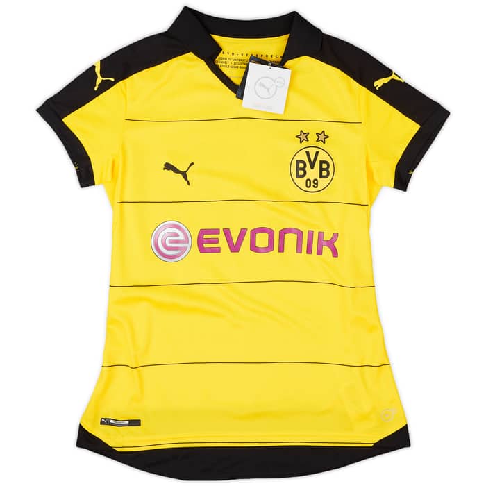 2015-16 Borussia Dortmund Home Shirt Aubameyang #17 (Women's S)