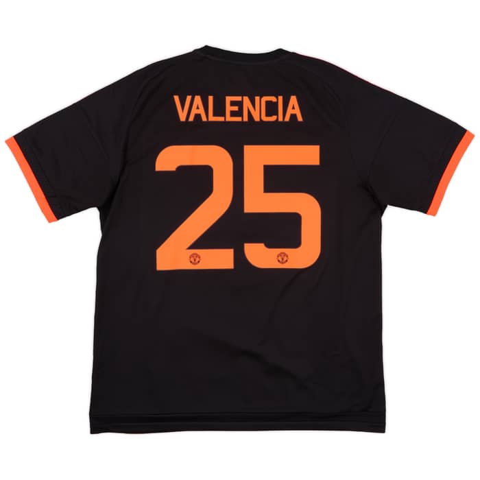 2015-16 Manchester United Third Shirt Valencia #25 - 9/10 - (XL)