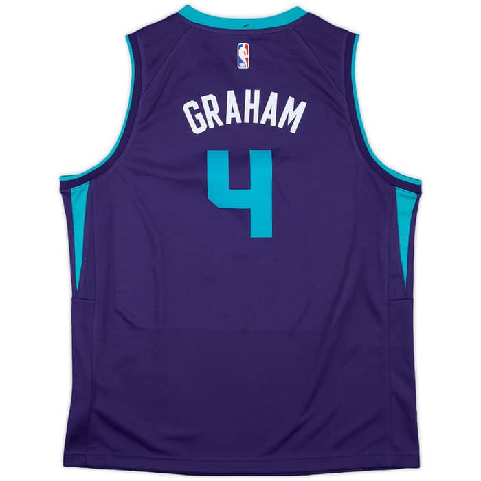 2019-21 Charlotte Hornets Graham #4 Jordan Swingman Alternate Jersey (XL.Boys)