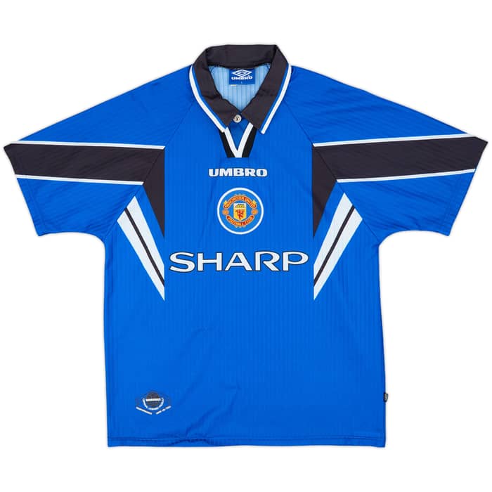 1996-98 Manchester United Third Shirt & Shorts Cantona #7 - 8/10 - (L)
