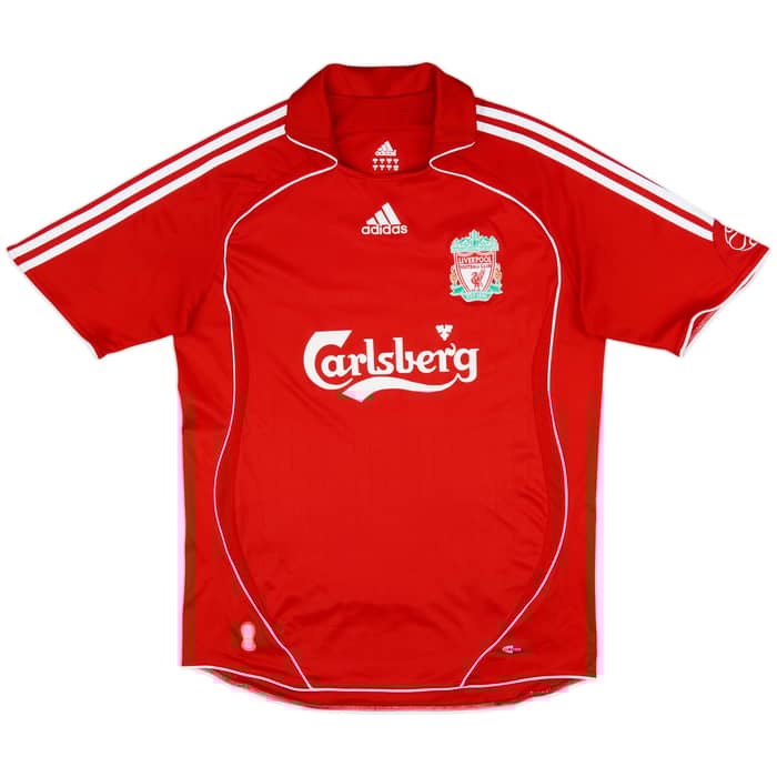 2006-08 Liverpool Home Shirt & Shorts Gerrard #8 - 8/10 - (M)