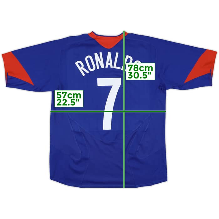 2005-06 Manchester United Away Shirt Ronaldo #7 - 8/10 - (L)