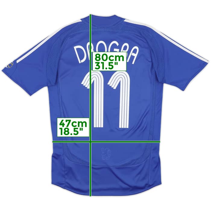 2006-08 Chelsea Home Shirt Drogba #11 - 6/10 - (S)
