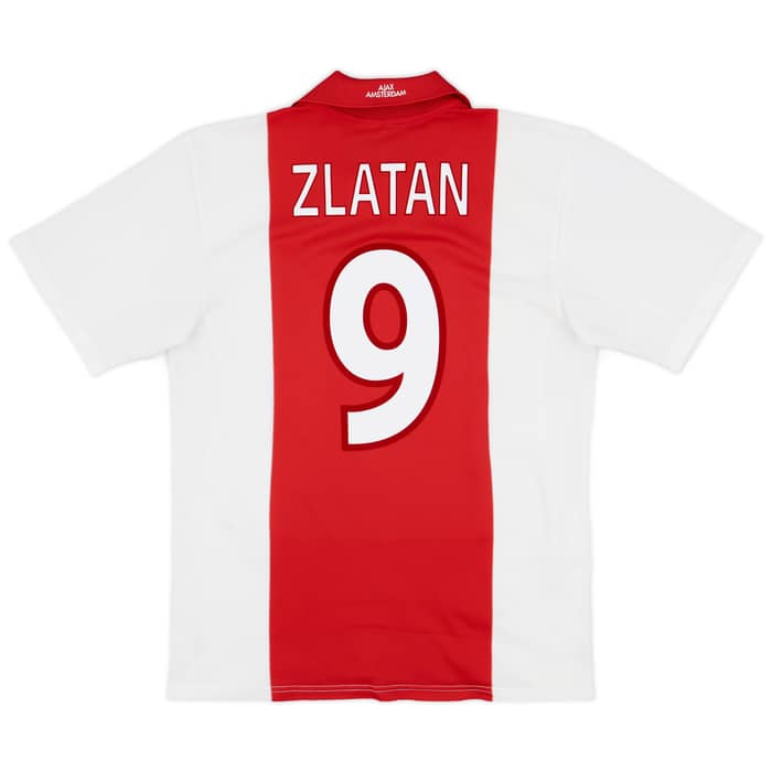 2001-02 Ajax Home Shirt Zlatan #9 - 7/10 - (M)