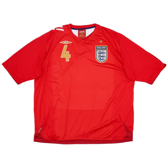 2006-08 England Away Shirt Gerrard #4 - 9/10 - (3XL)