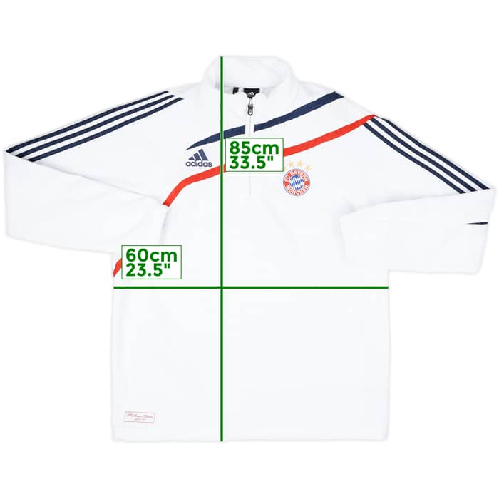 2009-10 Bayern Munich adidas 1/4 Zip Fleece Top - 8/10 - (XL)