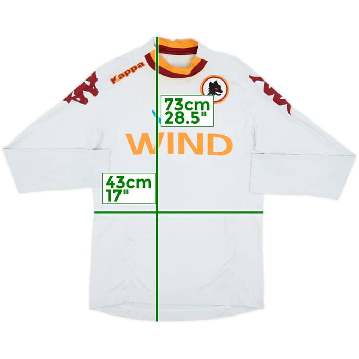 2012-13 Roma Away L/S Shirt - 5/10 - (M)
