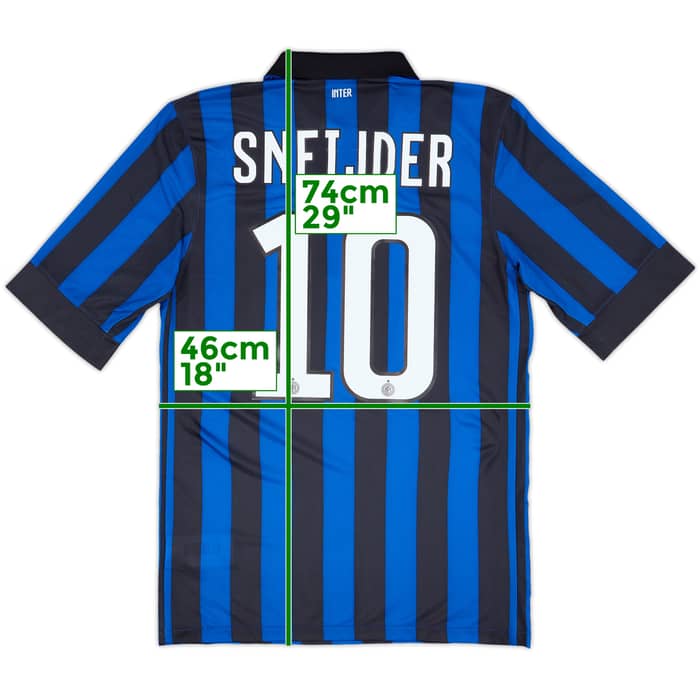 2011-12 Inter Milan Home Shirt Sneijder #10 - 6/10 - (S)