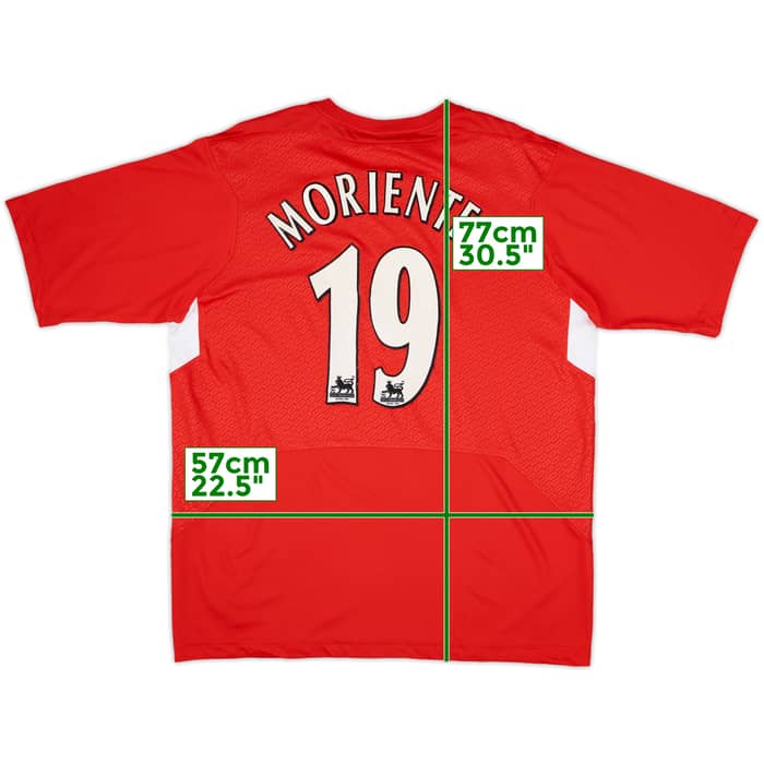 2004-06 Liverpool Home Shirt Morientes #19 - 4/10 - (L)