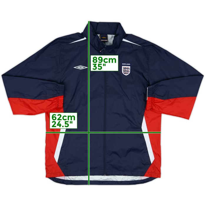 2007-09 England Umbro Hooded Rain Jacket - 8/10 - (XL)