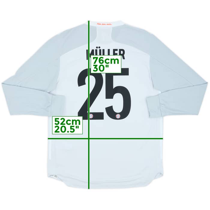 2020-21 Bayern Munich Player Issue Away L/S Shirt Muller #25 - 6/10 - (M)