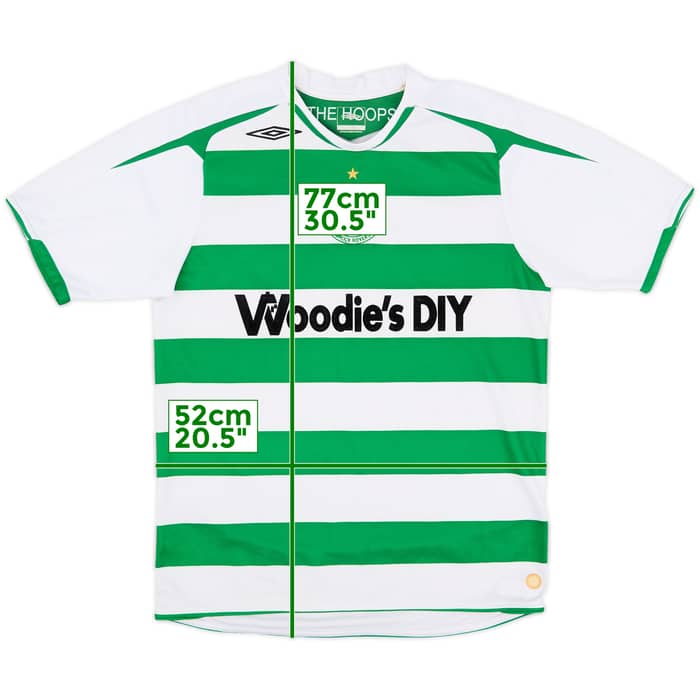 2007-09 Shamrock Rovers Home Shirt - 8/10 - (M)