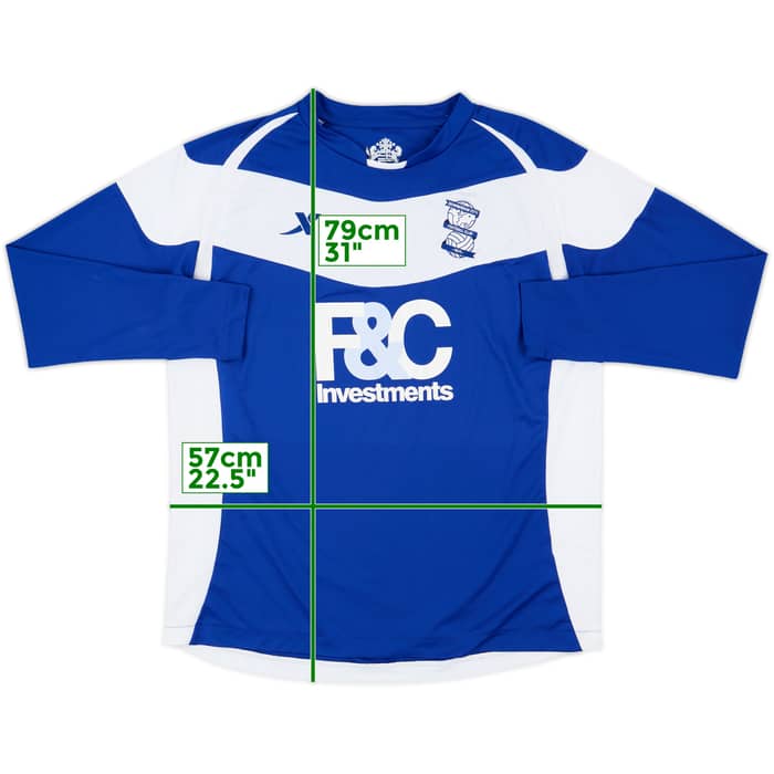 2010-11 Birmingham Home L/S Shirt - 8/10 - (M)