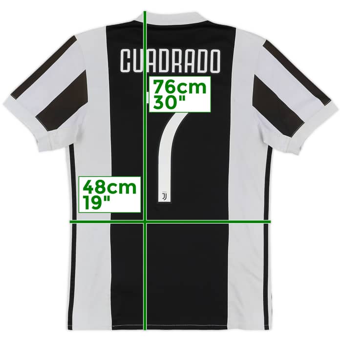 2017-18 Juventus Home Shirt Cuadrado #7 - 4/10 - (S)