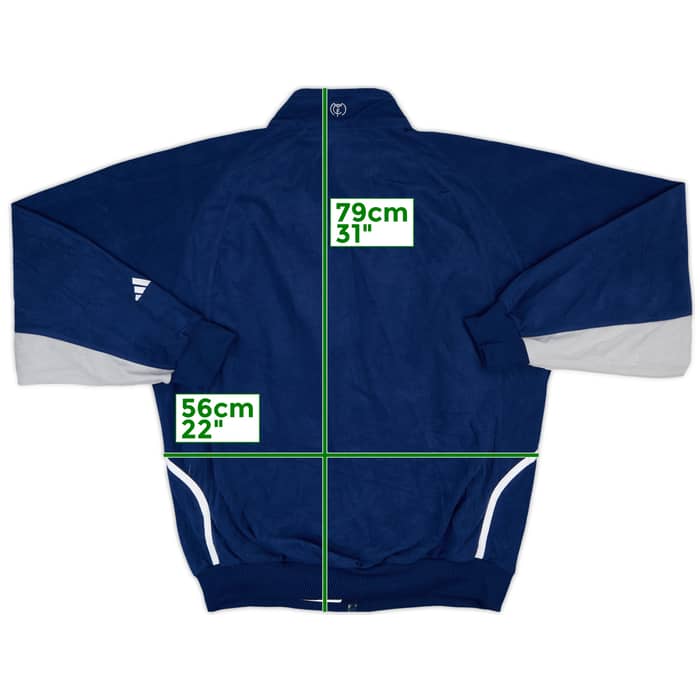 2000-01 Real Madrid adidas Fleece Track Jacket - 8/10 - (L)